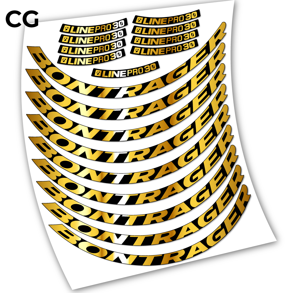 Stickers Bontrager Line Pro 30 compatibles Autocollants roues VTT