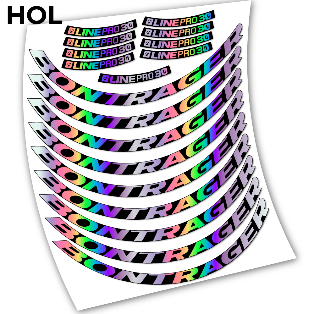 Stickers Bontrager Line Pro 30 compatibles Autocollants roues VTT