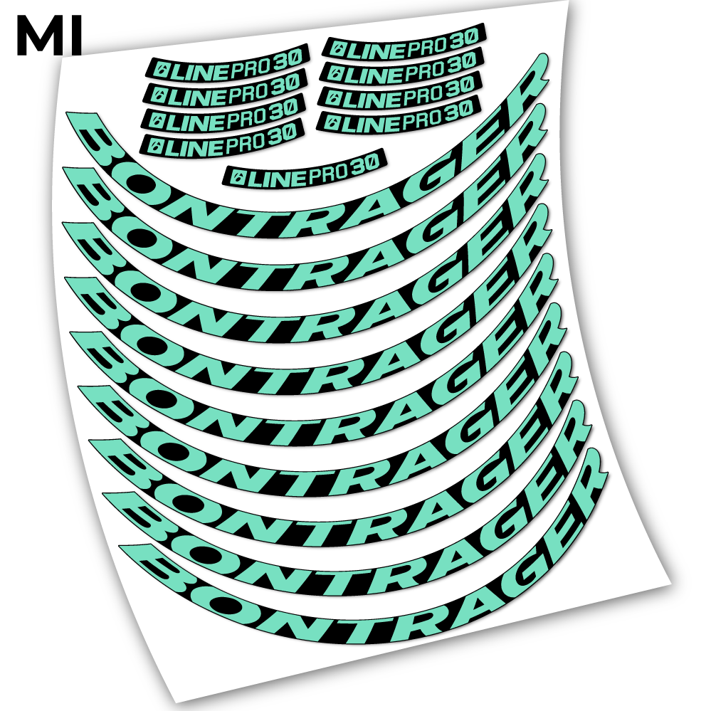 Stickers Bontrager Line Pro 30 compatibles Autocollants roues VTT