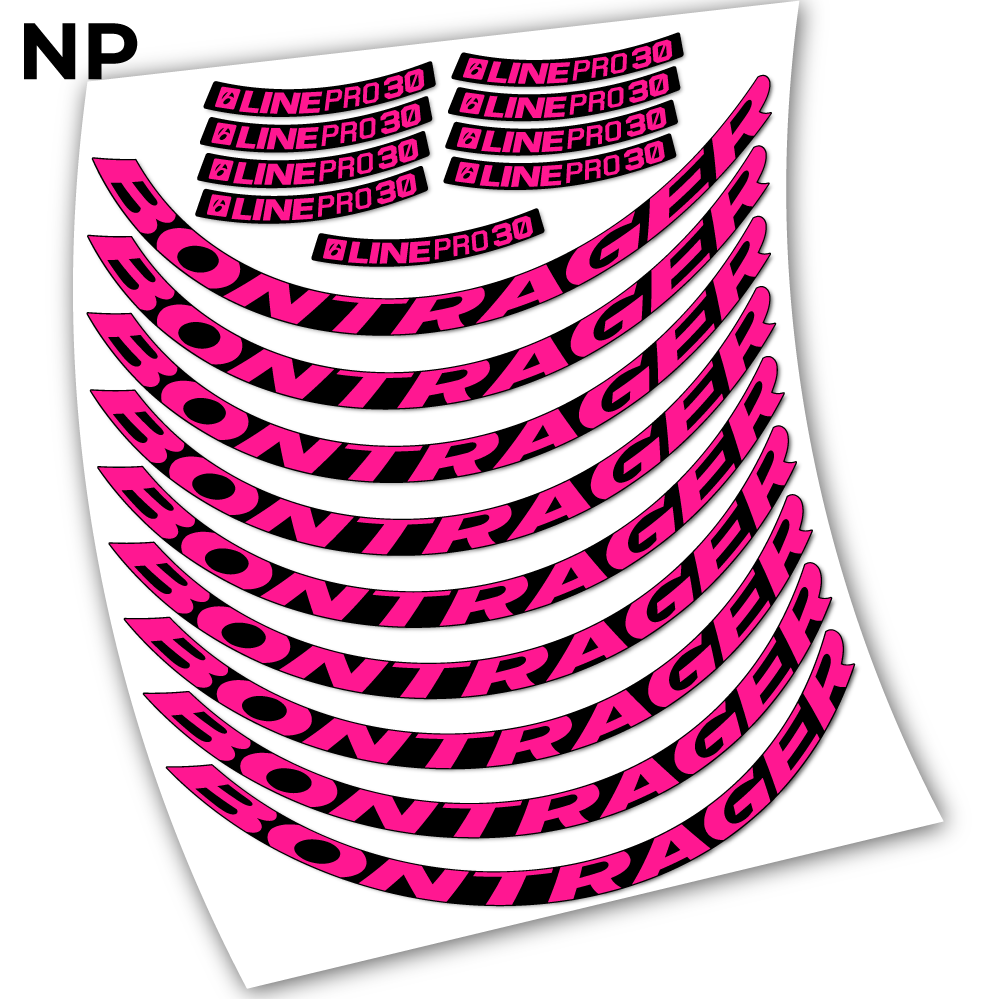 Stickers Bontrager Line Pro 30 compatibles Autocollants roues VTT