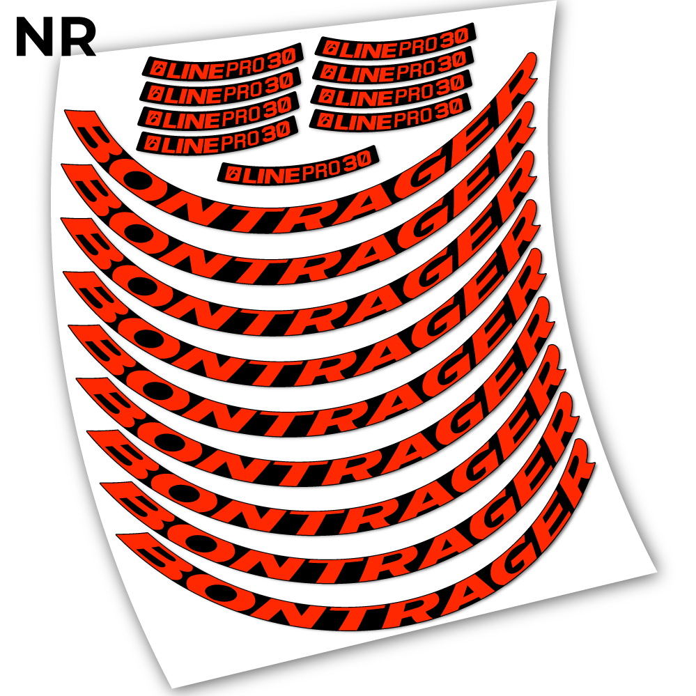 Stickers Bontrager Line Pro 30 compatibles Autocollants roues VTT