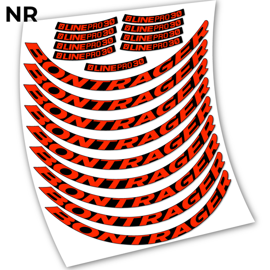 Stickers Bontrager Line Pro 30 compatibles Autocollants roues VTT