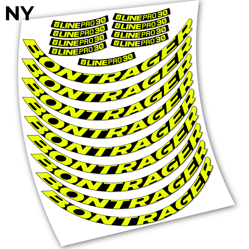 Stickers Bontrager Line Pro 30 compatibles Autocollants roues VTT