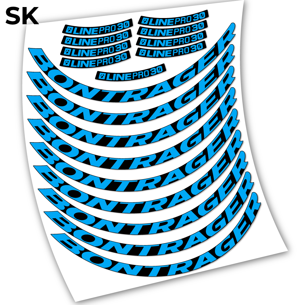 Stickers Bontrager Line Pro 30 compatibles Autocollants roues VTT