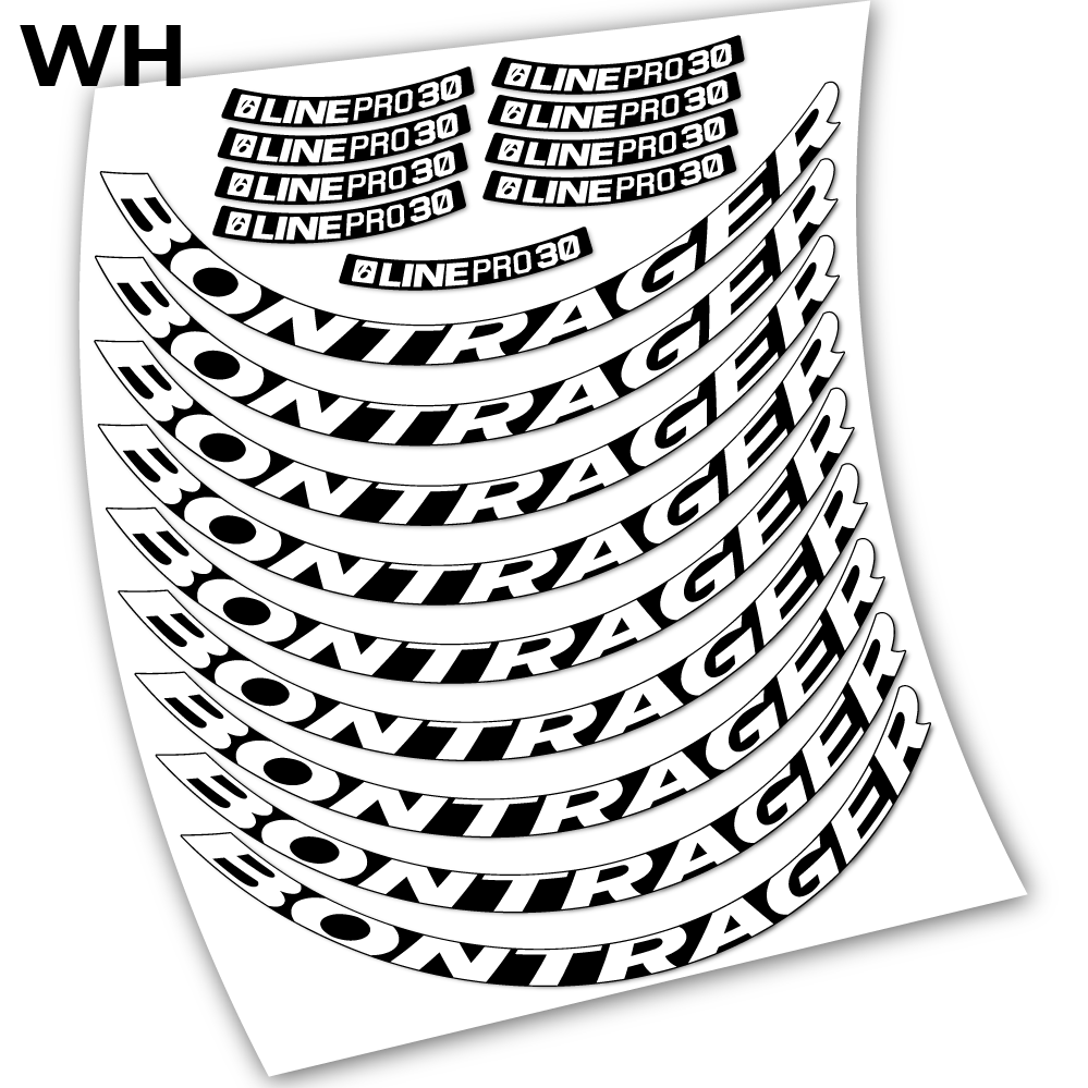 Stickers Bontrager Line Pro 30 compatibles Autocollants roues VTT