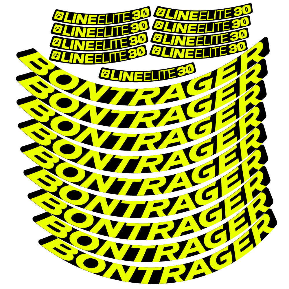 Stickers Bontrager Line Elite 30 compatibles - Autocollants roue vélo VTT