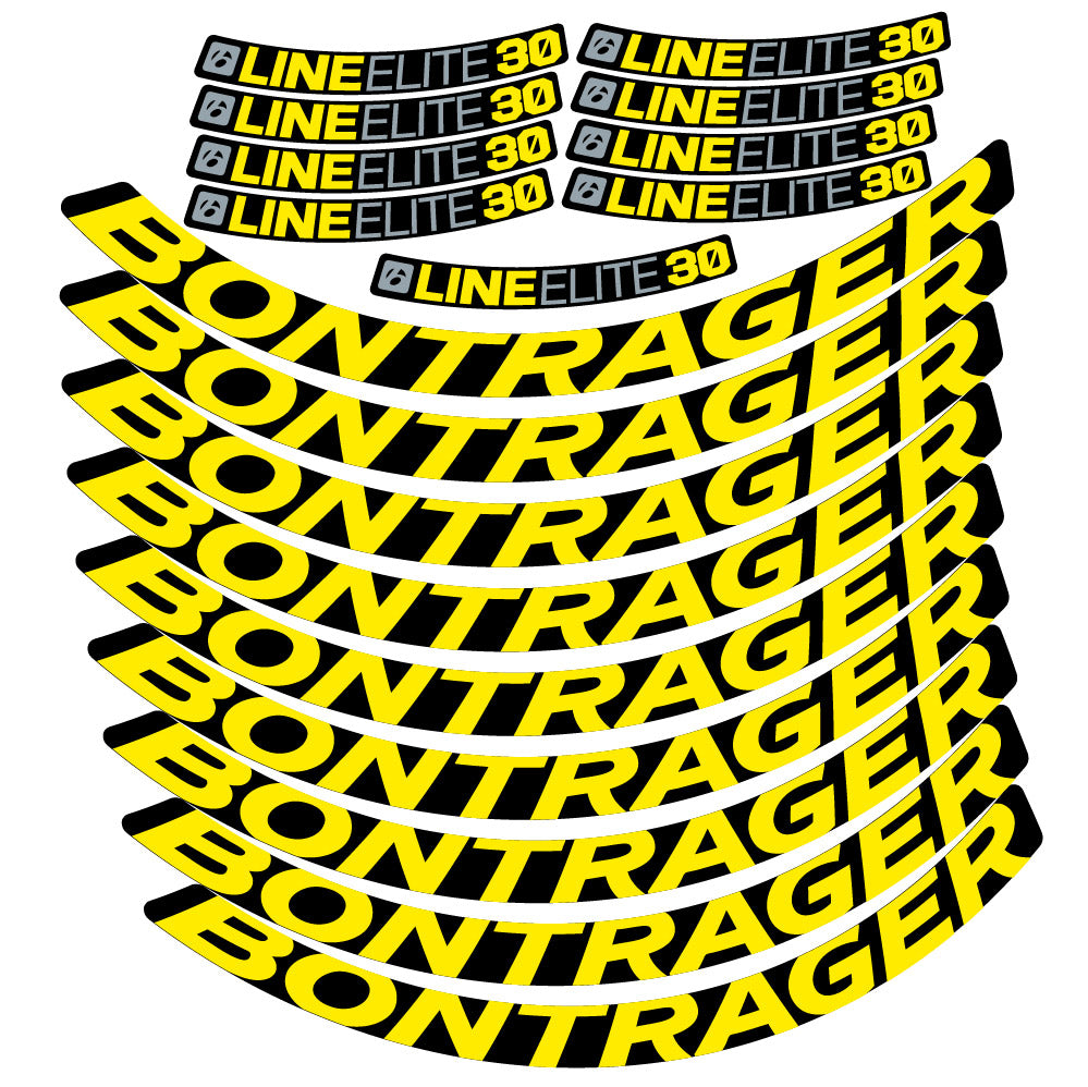 Stickers Bontrager Line Elite 30 compatibles - Autocollants roue vélo VTT