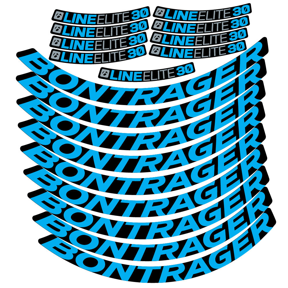 Stickers Bontrager Line Elite 30, MTB compatibles Autocollants roues VTT 29"
