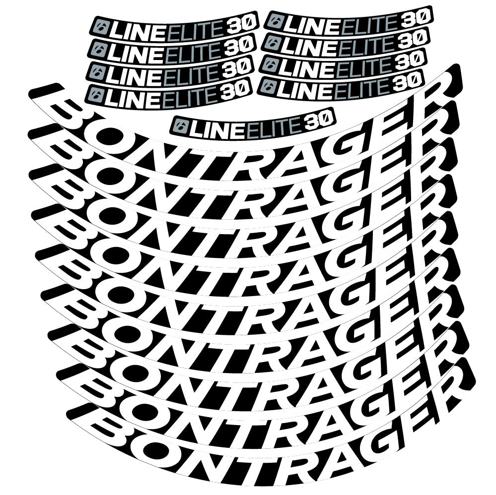 Stickers Bontrager Line Elite 30, MTB compatibles Autocollants roues VTT 29"