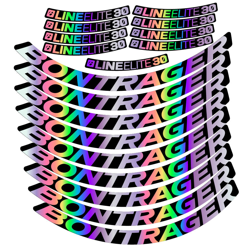 Stickers Bontrager Line Elite 30 compatibles - Autocollants roue vélo VTT