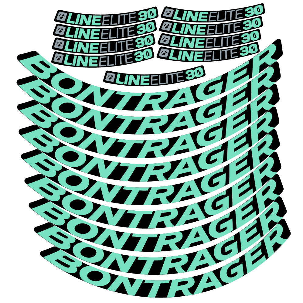 Stickers Bontrager Line Elite 30, MTB compatibles Autocollants roues VTT 29"