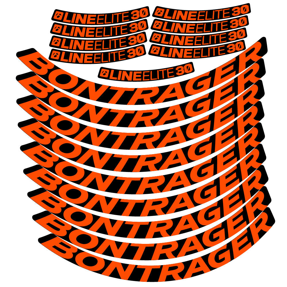Stickers Bontrager Line Elite 30 compatibles - Autocollants roue vélo VTT