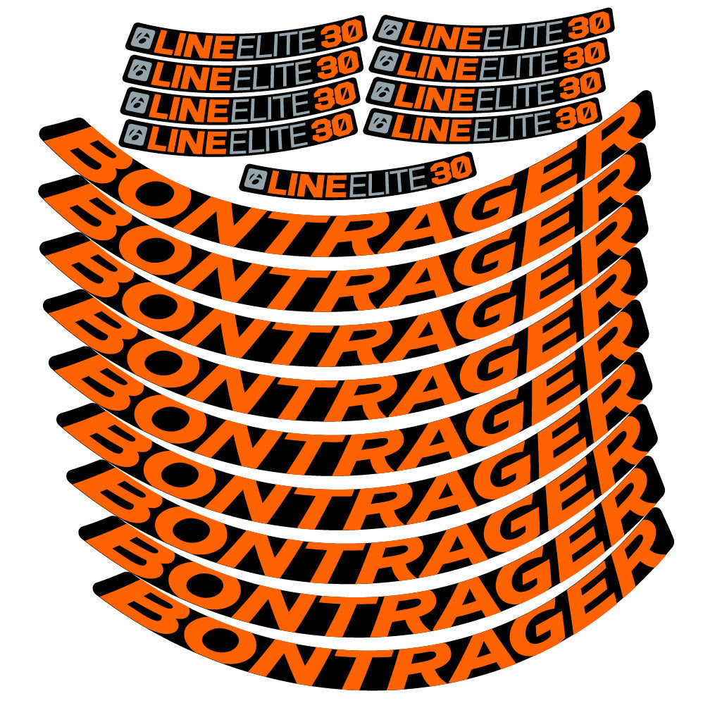 Stickers Bontrager Line Elite 30 compatibles - Autocollants roue vélo VTT
