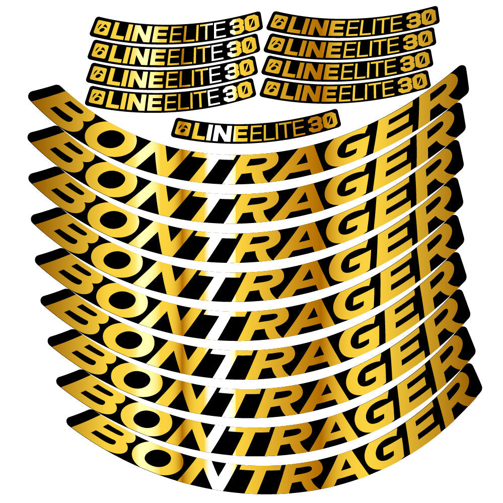 Stickers Bontrager Line Elite 30 compatibles - Autocollants roue vélo VTT