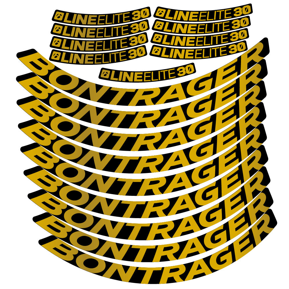 Stickers Bontrager Line Elite 30, MTB compatibles Autocollants roues VTT 29"