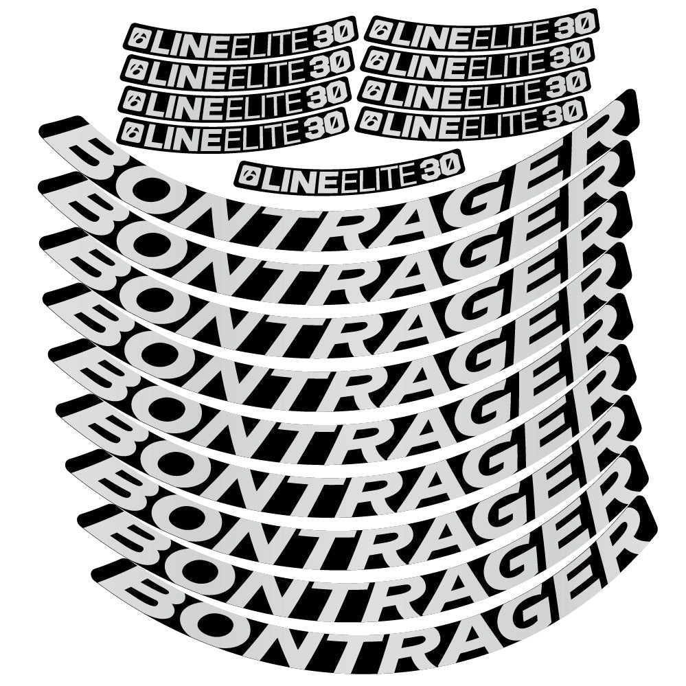 Stickers Bontrager Line Elite 30, MTB compatibles Autocollants roues VTT 29"