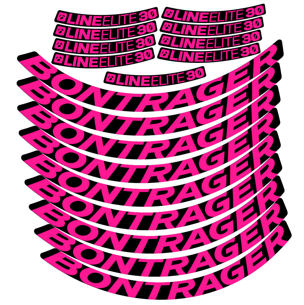 Stickers Bontrager Line Elite 30, MTB compatibles Autocollants roues VTT 29"