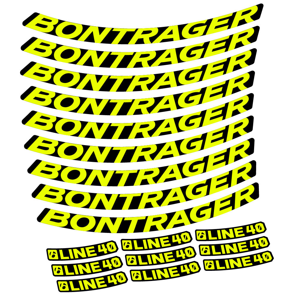 Stickers Bontrager Line 40 compatibles - Autocollants roue vélo VTT