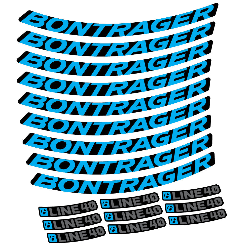 Stickers Bontrager Line 40 compatibles Autocollants roues VTT 29"