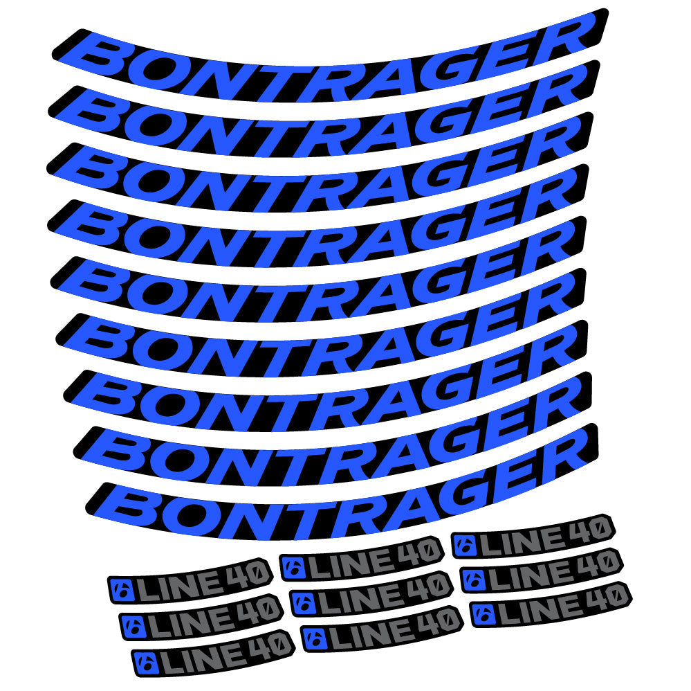 Stickers Bontrager Line 40 compatibles - Autocollants roue vélo VTT