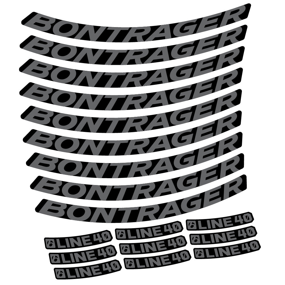 Stickers Bontrager Line 40 compatibles - Autocollants roue vélo VTT
