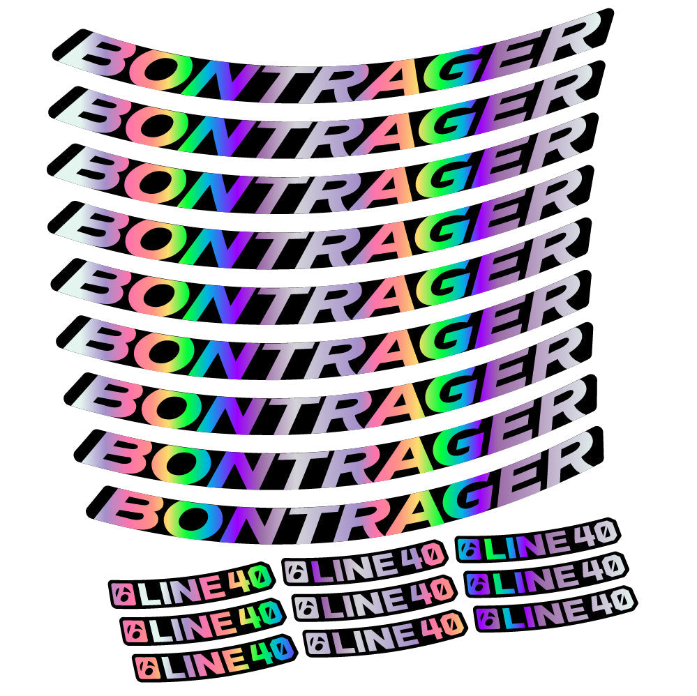 Stickers Bontrager Line 40 compatibles - Autocollants roue vélo VTT