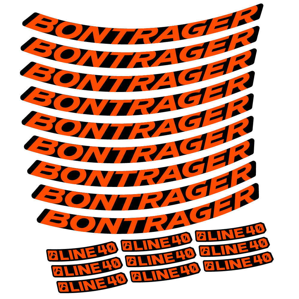 Stickers Bontrager Line 40 compatibles Autocollants roues VTT 29"