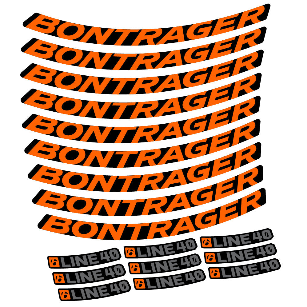 Stickers Bontrager Line 40 compatibles Autocollants roues VTT 29"