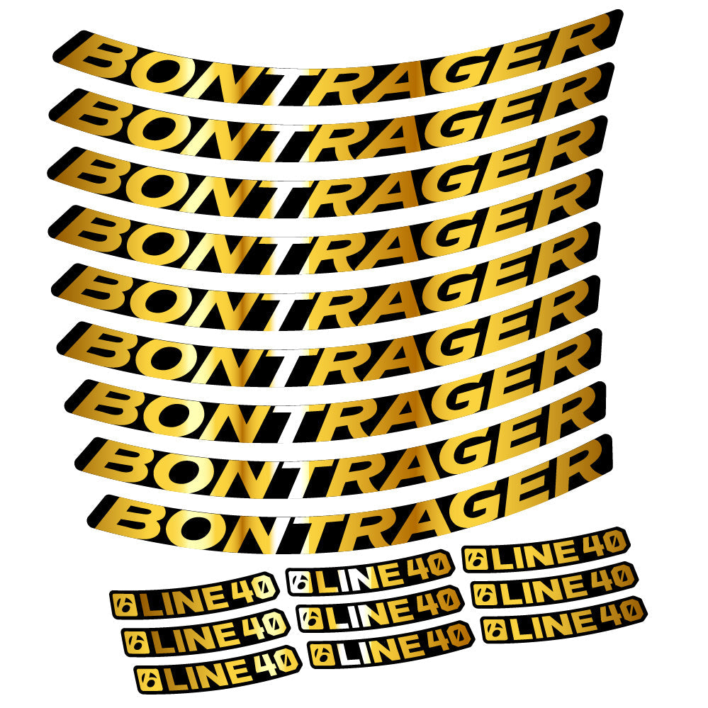 Stickers Bontrager Line 40 compatibles - Autocollants roue vélo VTT