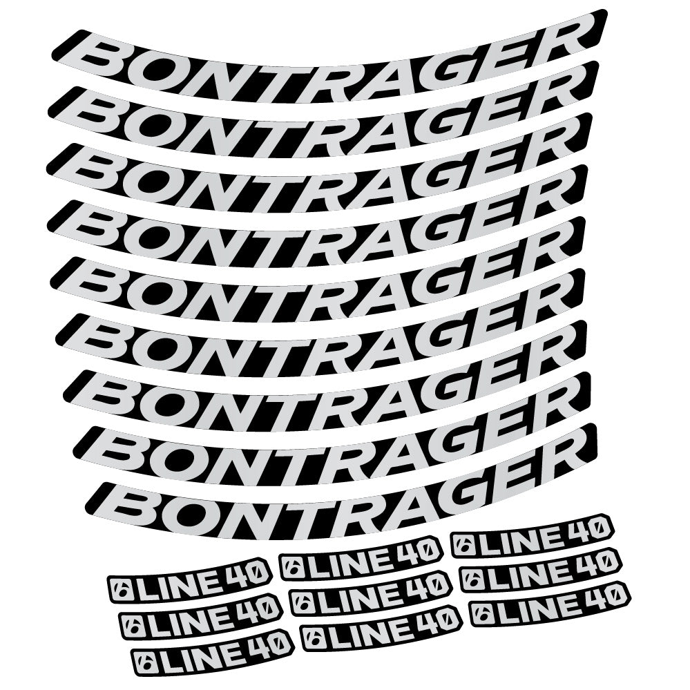 Stickers Bontrager Line 40 compatibles - Autocollants roue vélo VTT