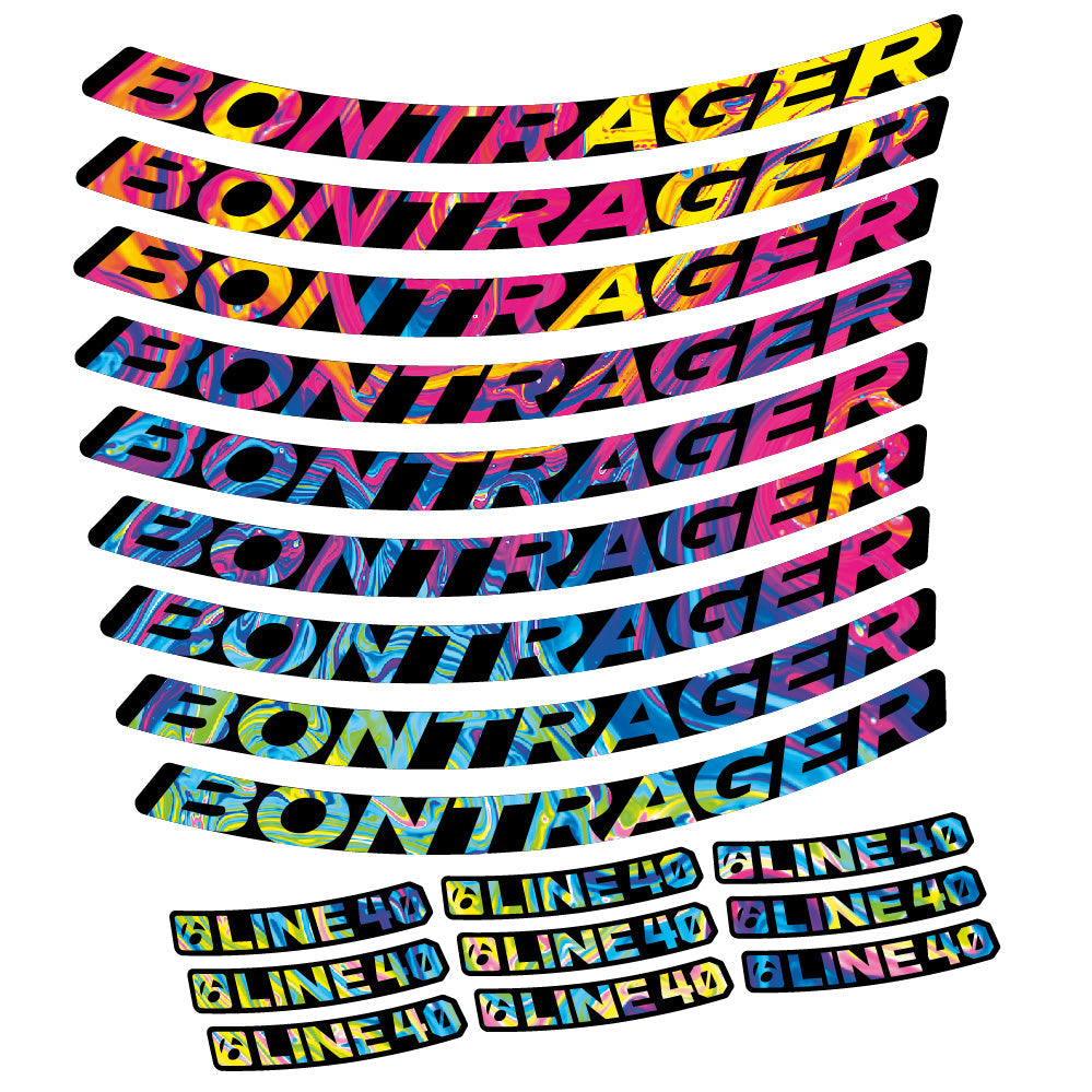 Stickers Bontrager Line 40 compatibles Autocollants roues VTT 29"