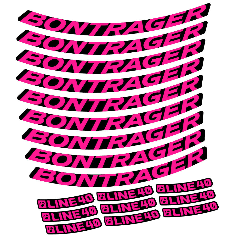 Stickers Bontrager Line 40 compatibles Autocollants roues VTT 29"