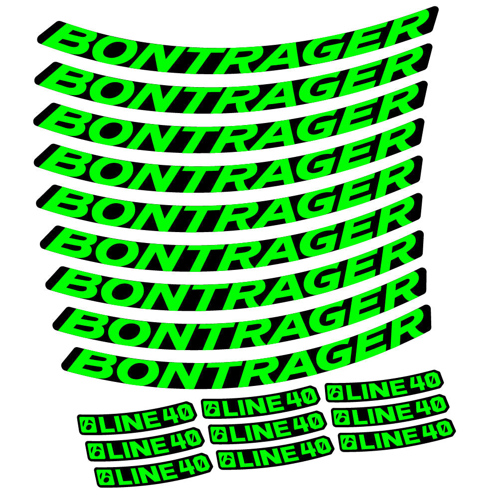 Stickers Bontrager Line 40 compatibles Autocollants roues VTT 29"