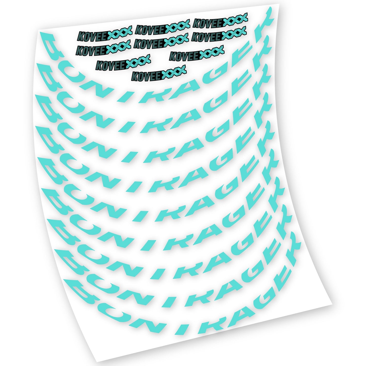Stickers Bontrager Kovee XXX compatibles Autocollants roues VTT