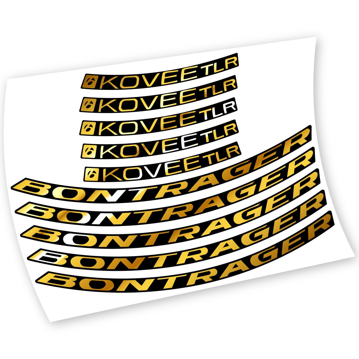 Stickers Bontrager Kovee TLR 2021 compatibles Autocollants roues VTT