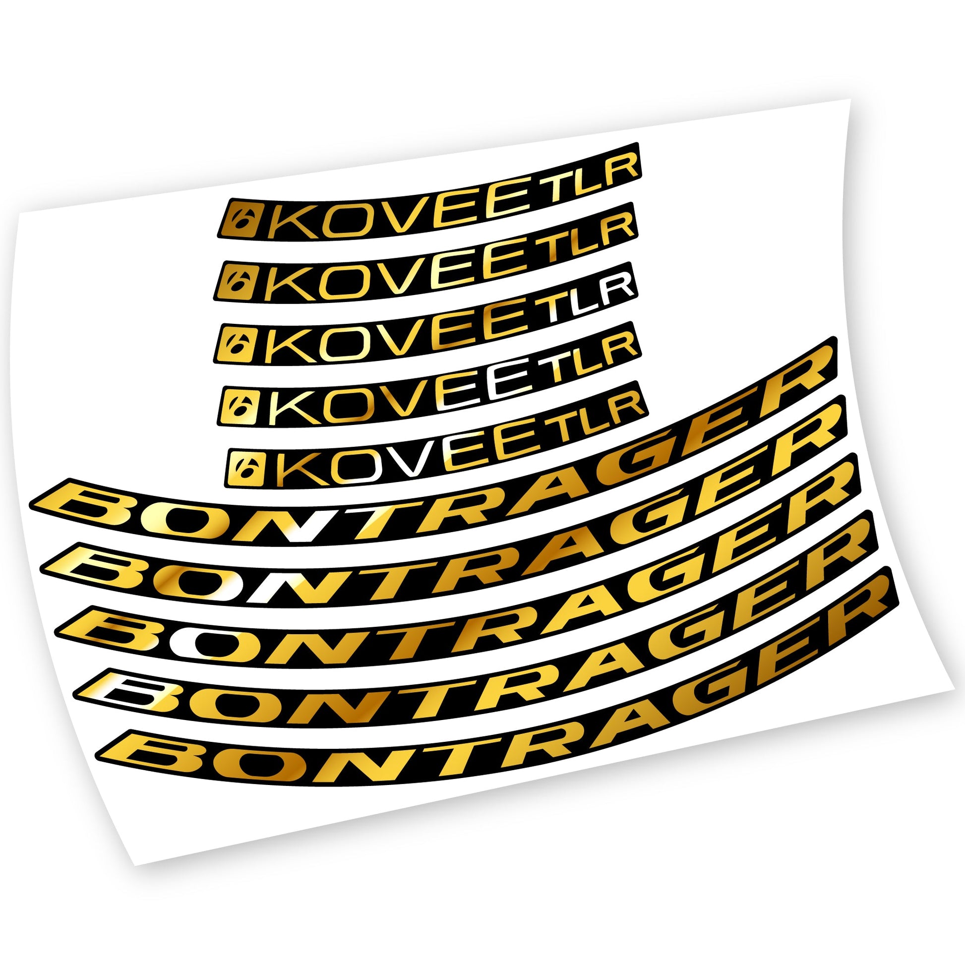 Stickers Bontrager Kovee TLR 2021 compatibles Autocollants roues VTT