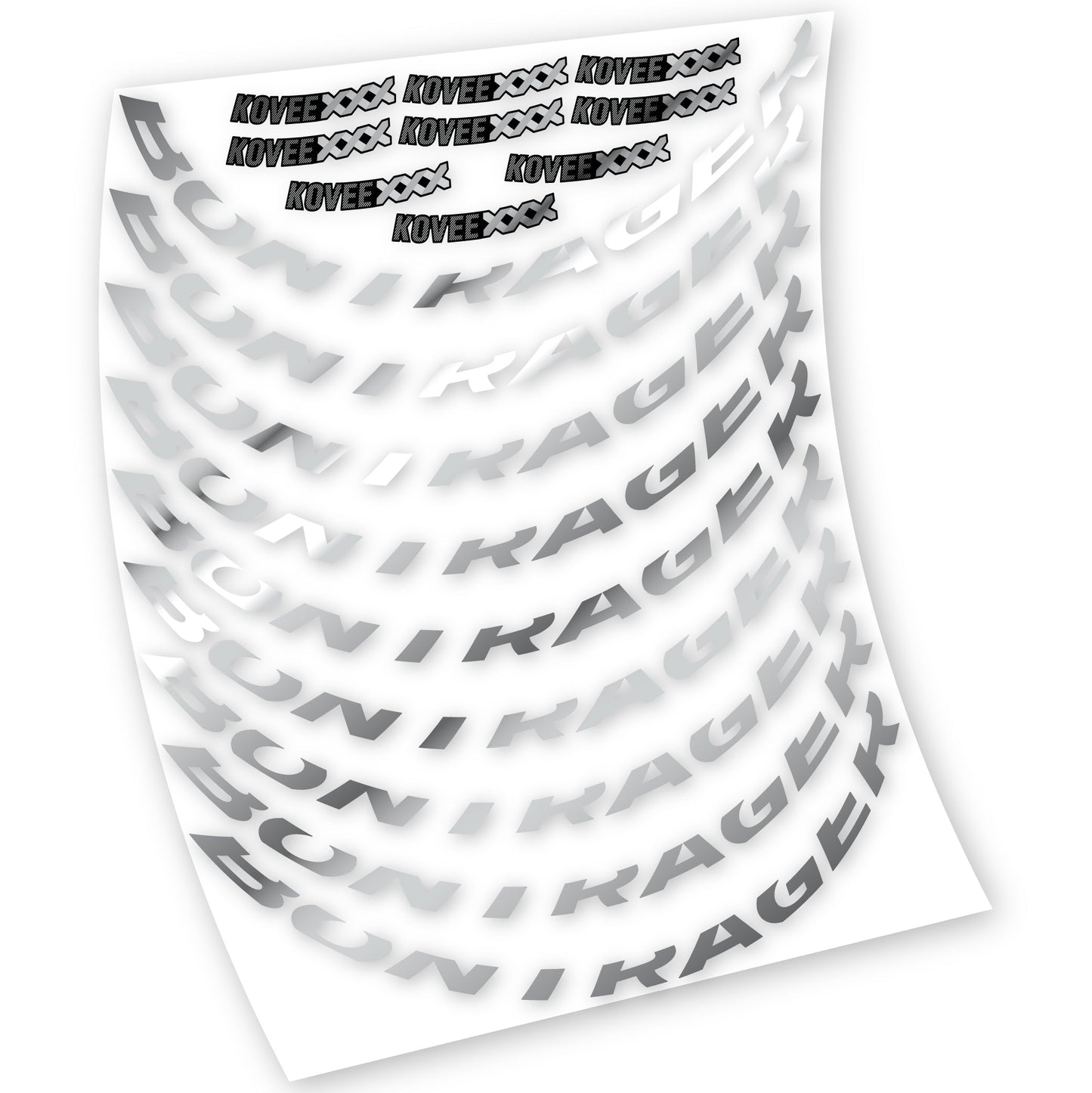 Stickers Bontrager Kovee XXX compatibles Autocollants roues VTT