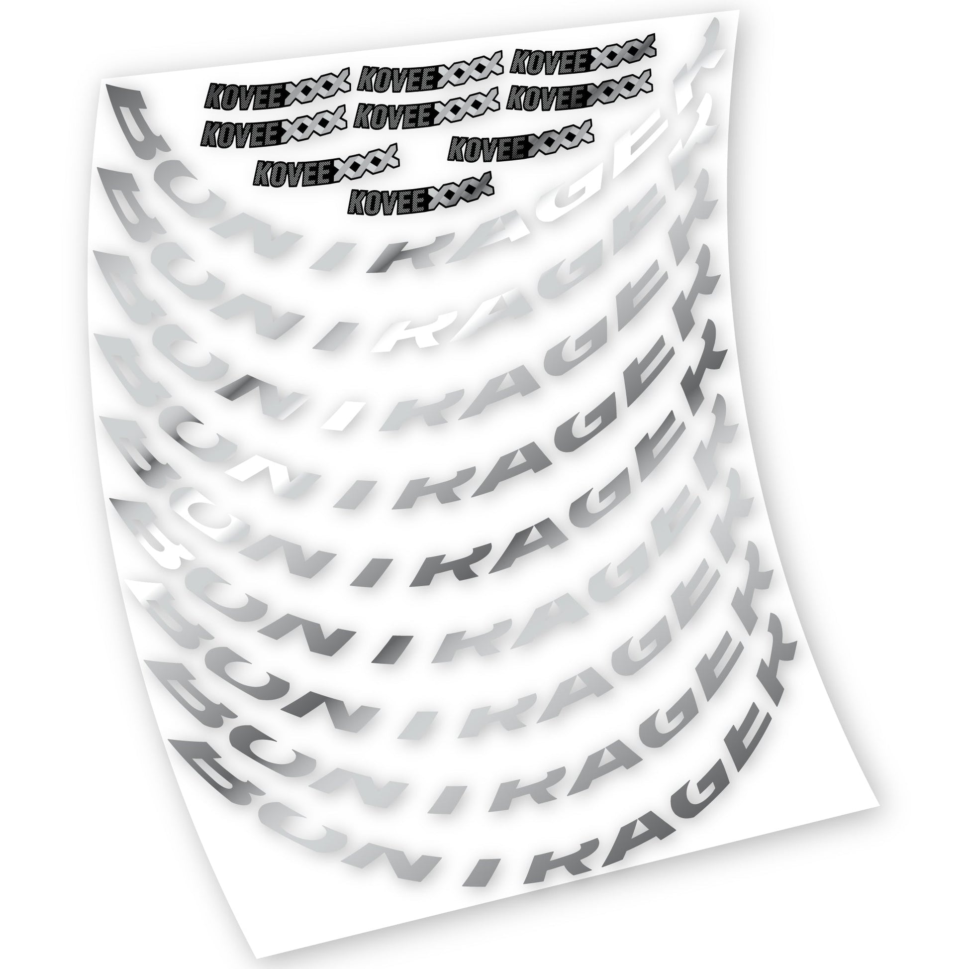 Stickers Bontrager Kovee XXX compatibles Autocollants roues VTT