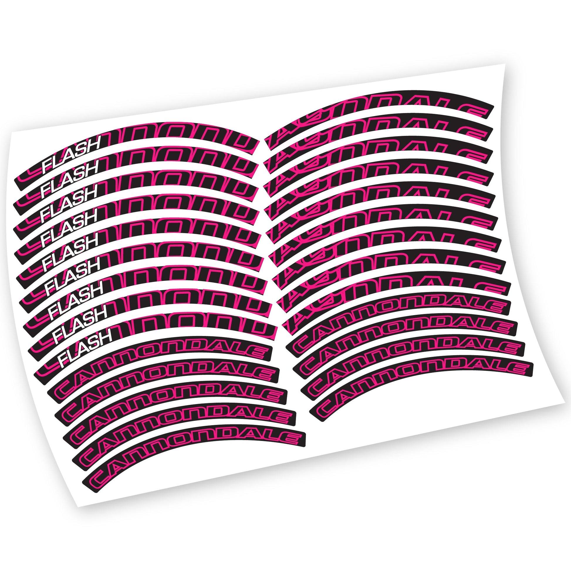 Stickers Cannondale Flash compatibles Autocollants roues VTT