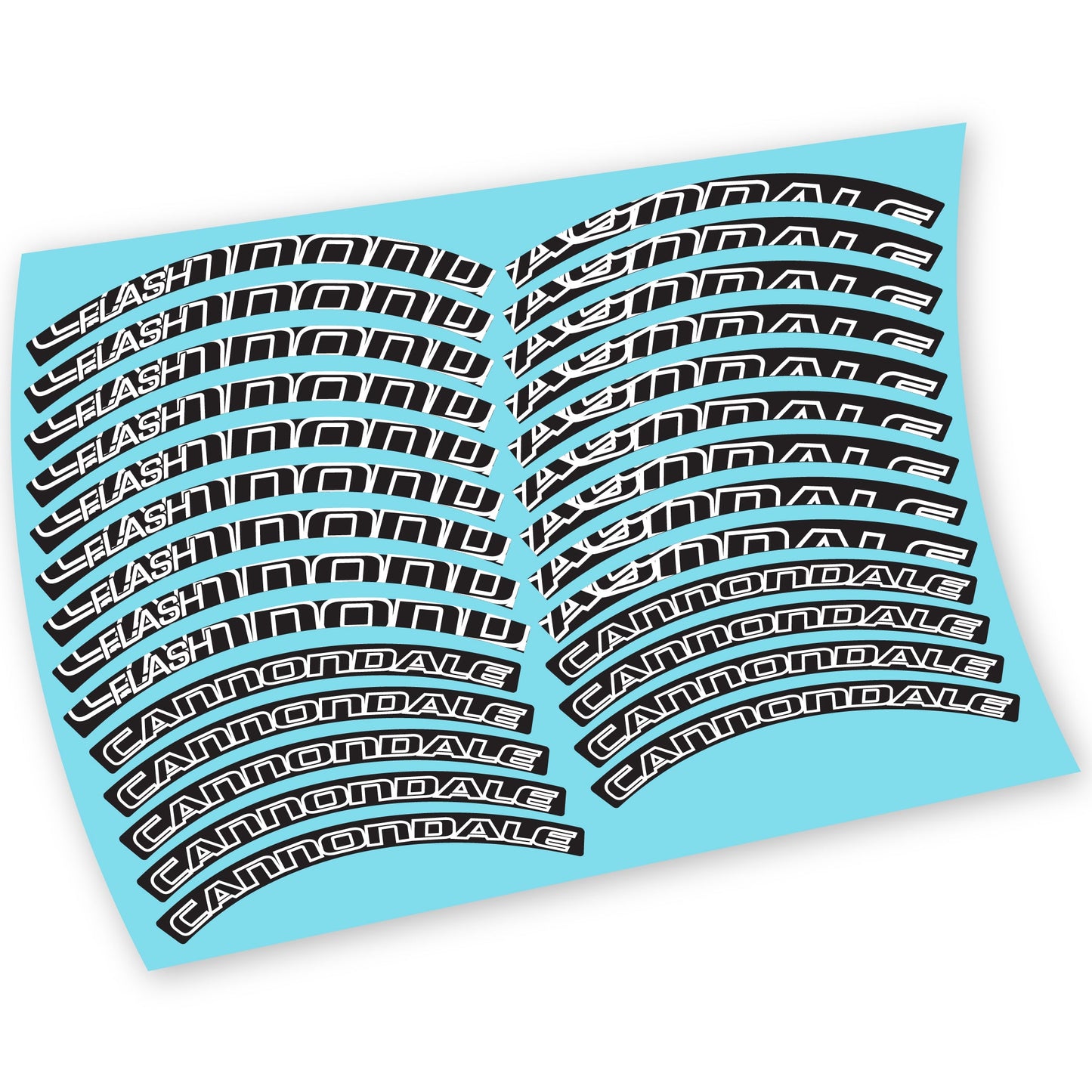 Stickers Cannondale Flash compatibles Autocollants roues VTT