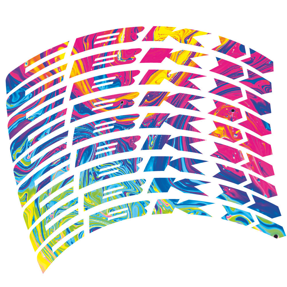 Stickers CBK compatibles - Autocollants roue vélo VTT