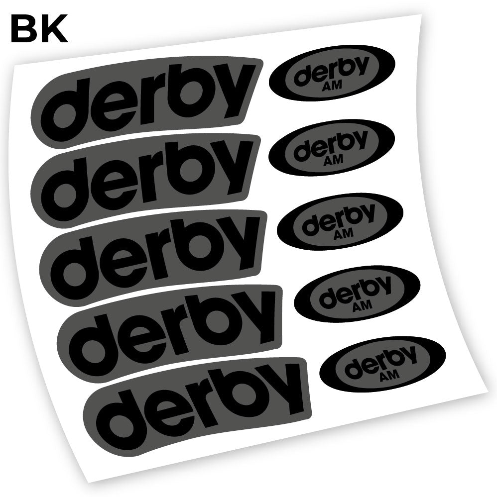 Stickers Derby Carbon AM compatibles Autocollants roues