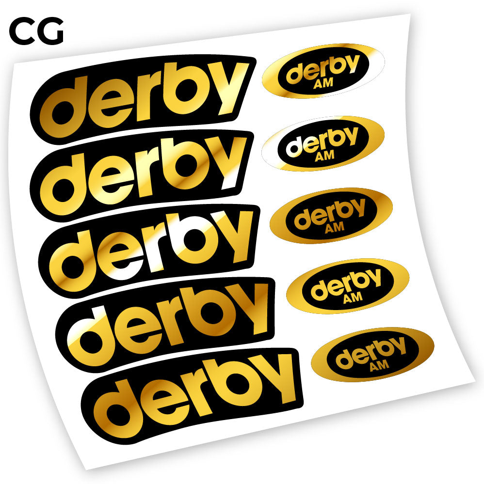 Stickers Derby Carbon AM compatibles Autocollants roues