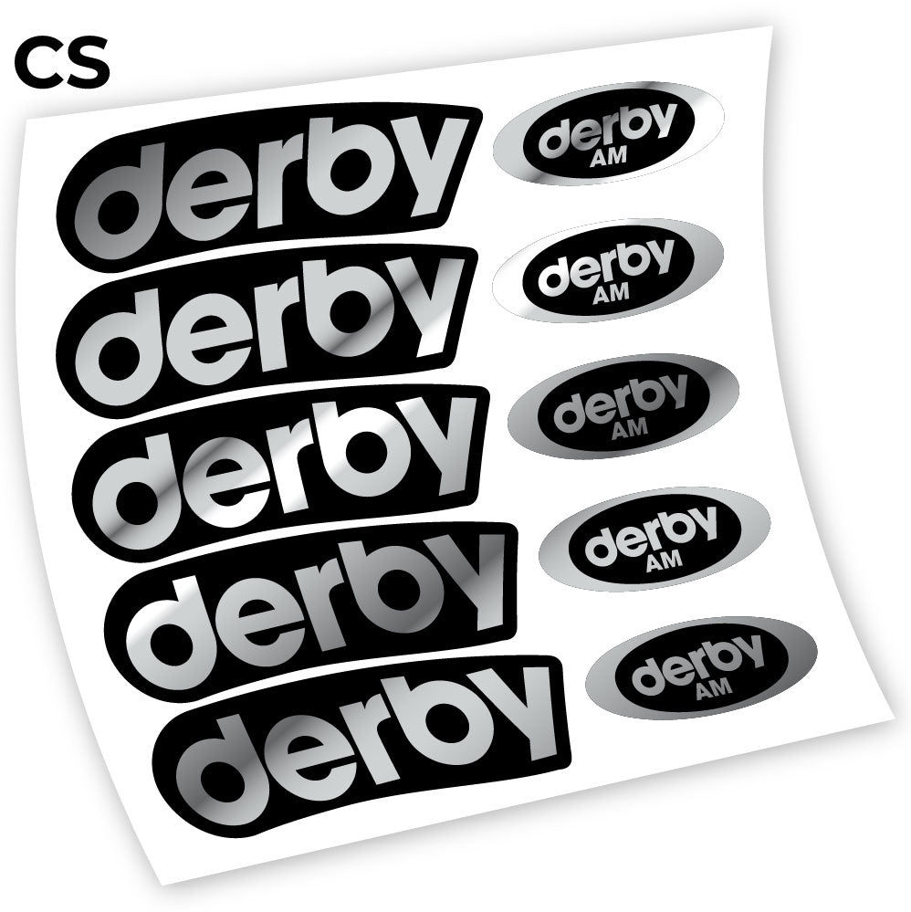 Stickers Derby Carbon AM compatibles Autocollants roues