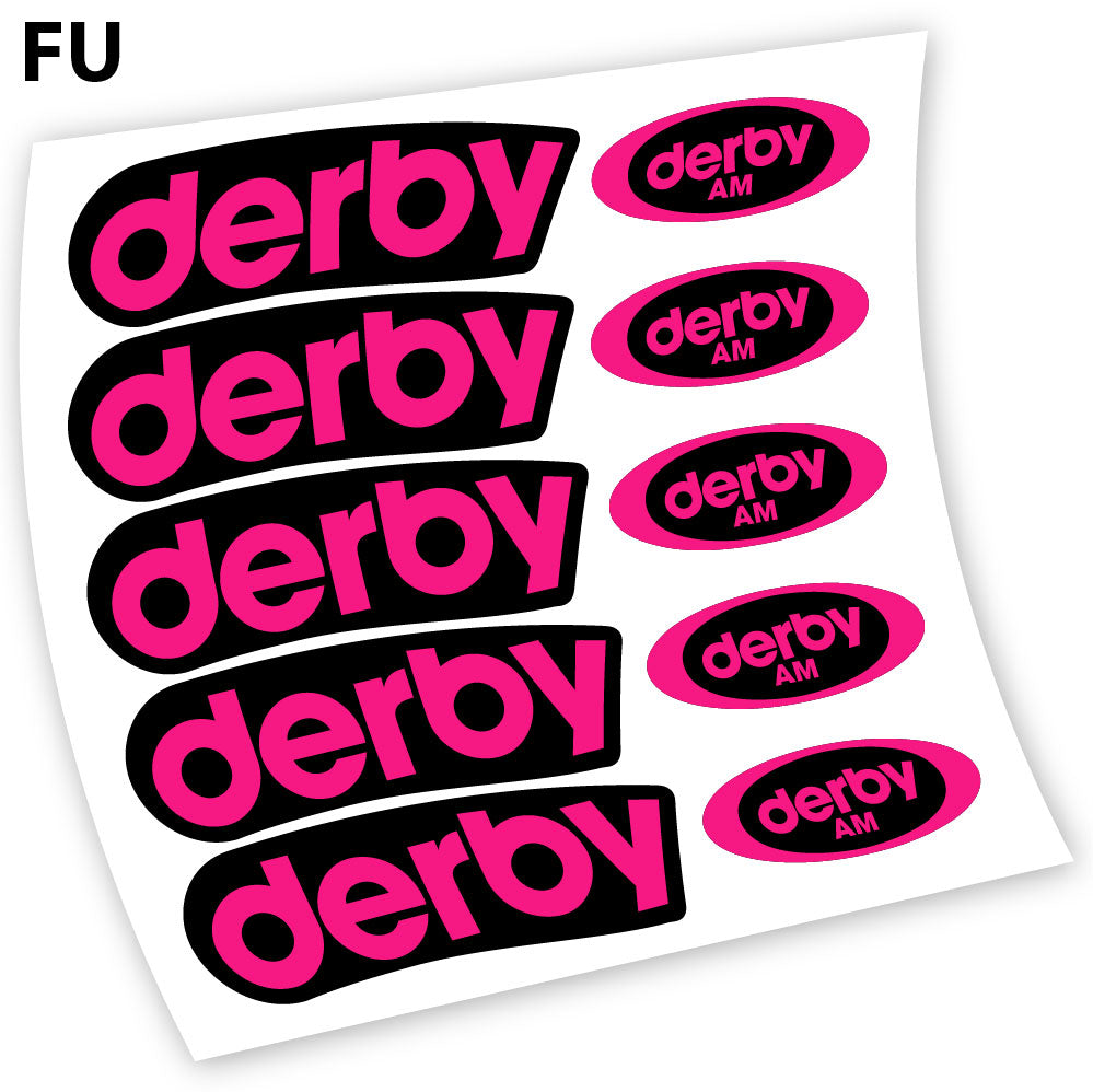 Stickers Derby Carbon AM compatibles Autocollants roues