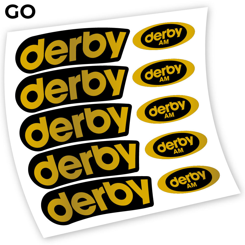 Stickers Derby Carbon AM compatibles Autocollants roues