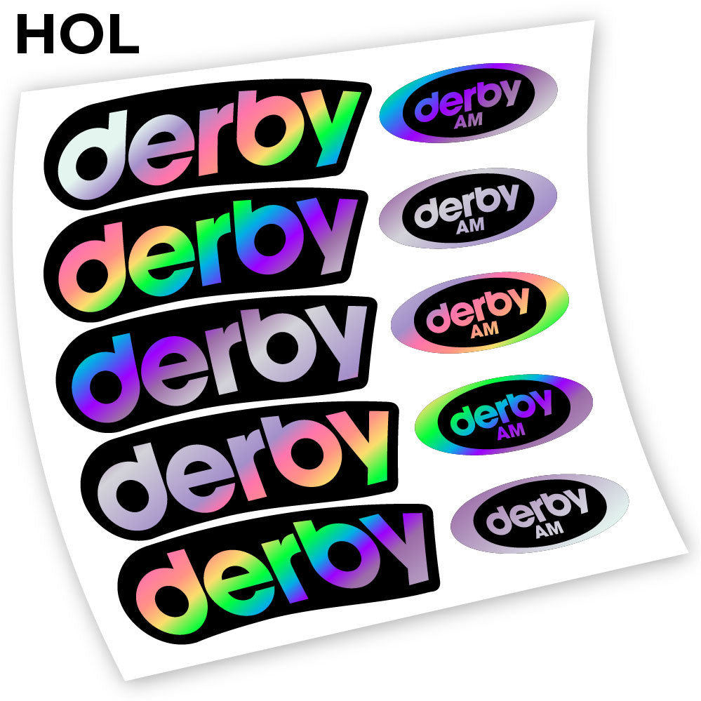 Stickers Derby Carbon AM compatibles Autocollants roues