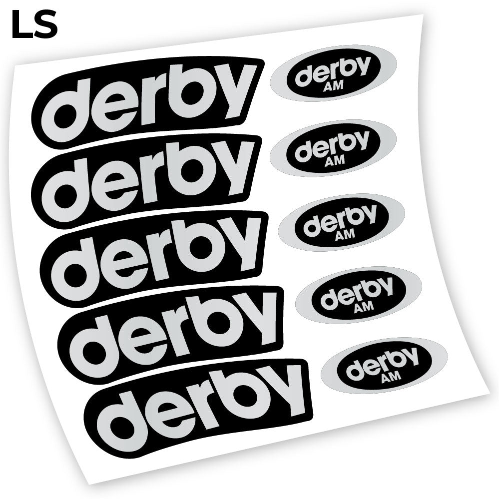 Stickers Derby Carbon AM compatibles Autocollants roues