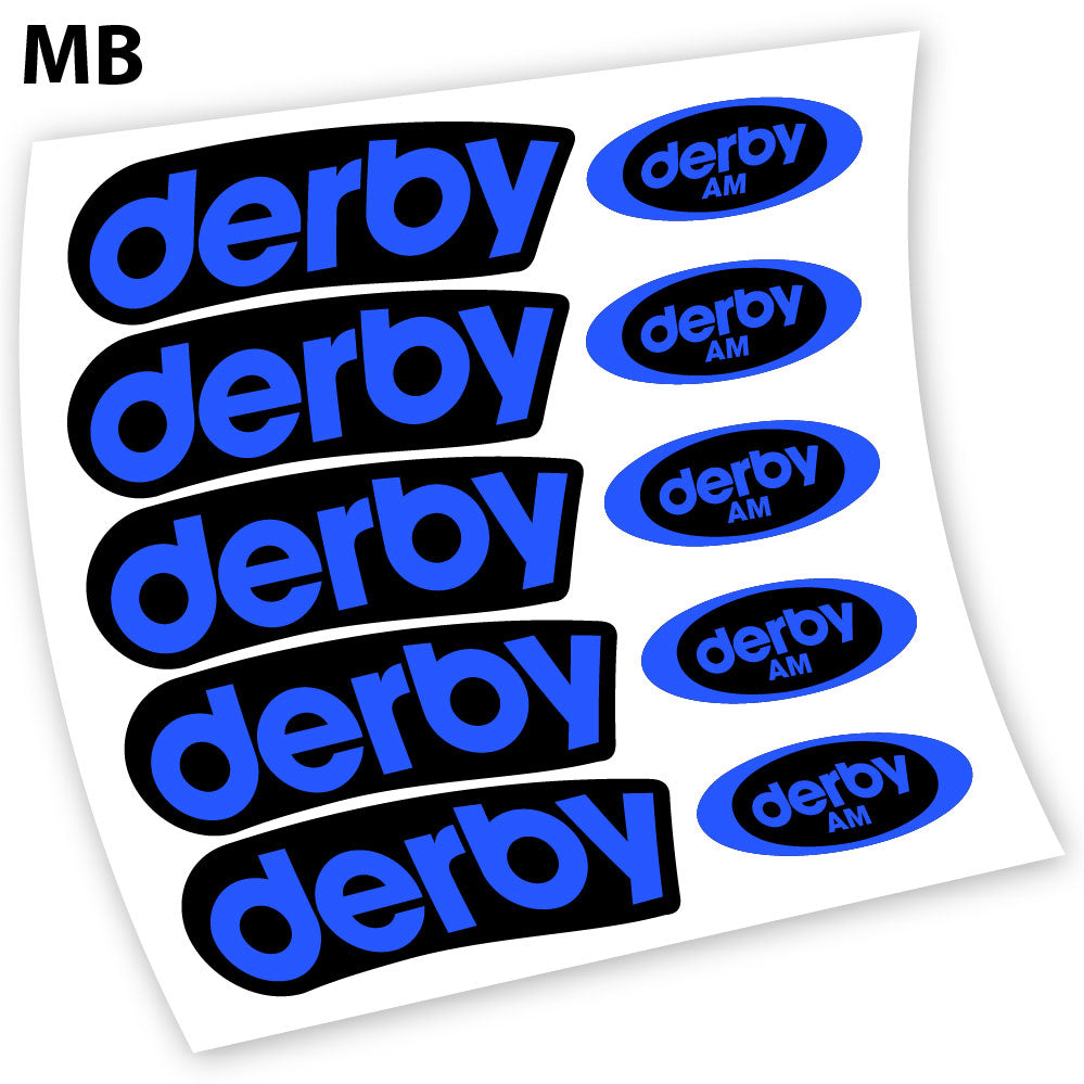 Stickers Derby Carbon AM compatibles Autocollants roues
