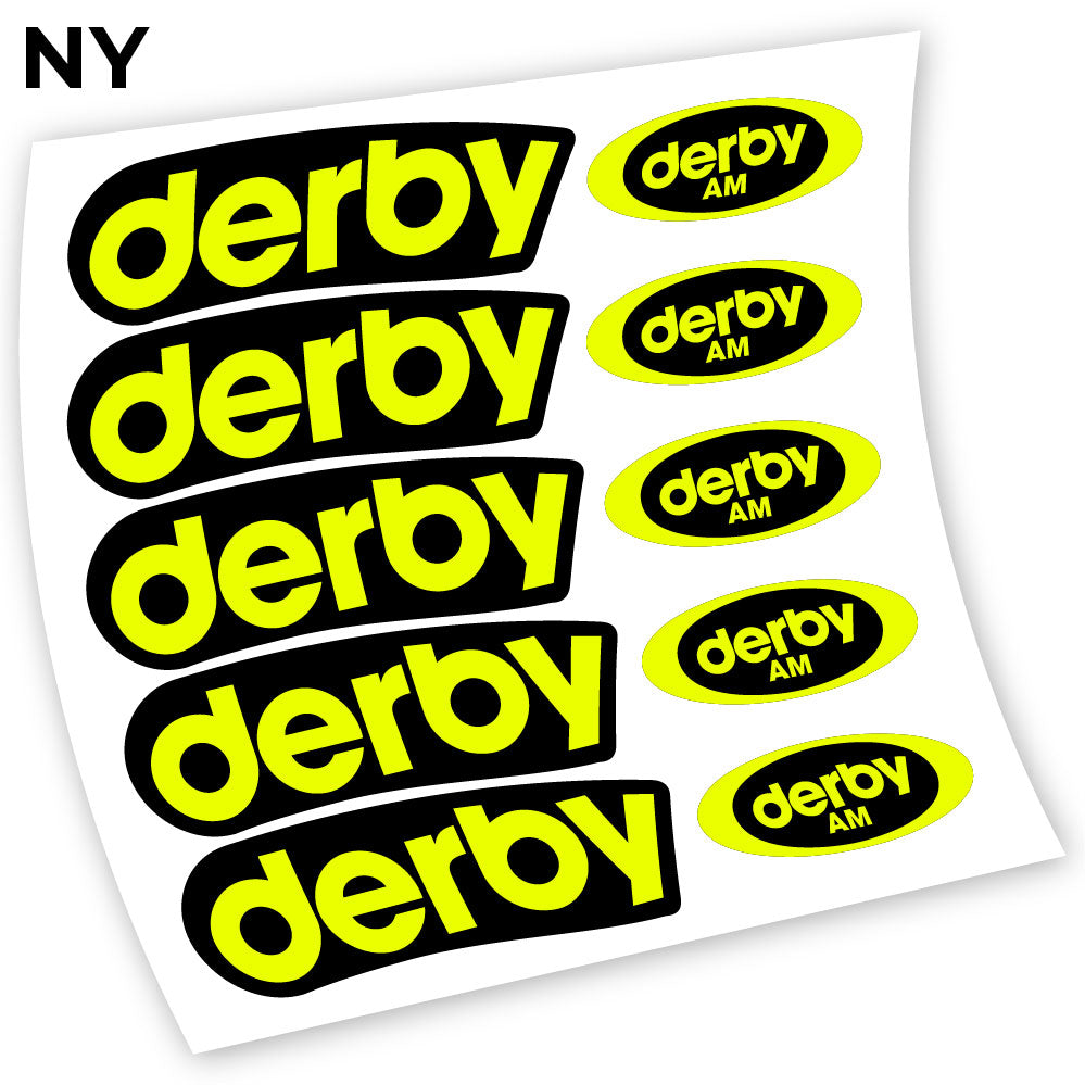 Stickers Derby Carbon AM compatibles Autocollants roues